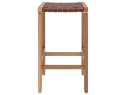 Tabouret De Bar Mi-hauteur Kuna En Cuir Tressé Marron 68 Cm 14 Tabouret De Bar Mi-hauteur Kuna En Cuir Tressé Marron 68 Cm -Vous savez quand c'est un magasin de meubles. tabouret haut 22351451