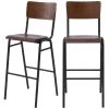 Chaise De Bar écolier Clem En Bois Foncé 75 Cm (lot De 2) -Vous savez quand c'est un magasin de meubles. tabouret haut 22351467