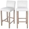Chaise De Bar Havane En Tissu Blanc 75 Cm (lot De 2) -Vous savez quand c'est un magasin de meubles. tabouret haut 22351741