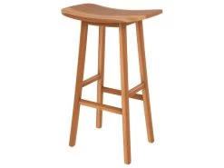 Tabouret De Bar Vittoria En Bois De Teck 77 Cm