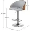 Chaise De Bar Carmelo Gris Clair 63/84 Cm -Vous savez quand c'est un magasin de meubles. tabouret haut 22351949