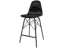 Chaise De Bar Mi-hauteur Tiptur En Résine Tressée Noire 63 Cm (lot De 2) -Vous savez quand c'est un magasin de meubles. tabouret haut 22352301