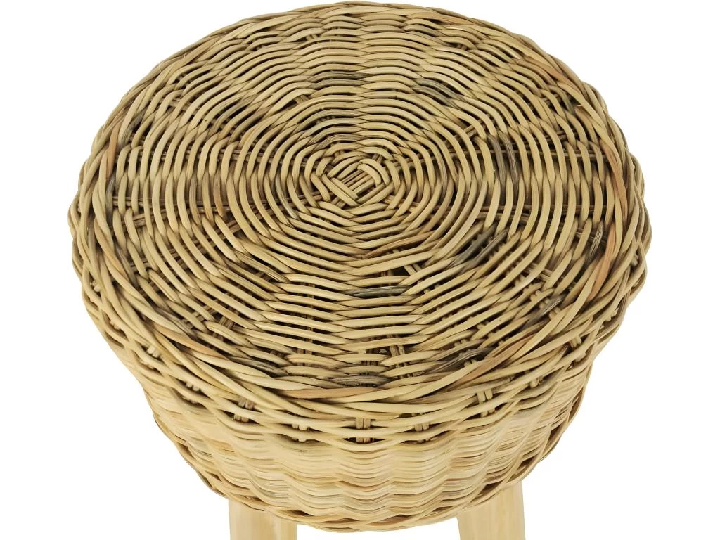 Tabouret De Bar Rotin Naturel 5 Tabouret De Bar Rotin Naturel – Image 3