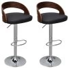 Tabourets De Bar Lot De 2 Bois Courbé -Vous savez quand c'est un magasin de meubles. tabouret haut 22633847