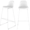 Chaise De Bar Leni Blanche 75 Cm (lot De 2) -Vous savez quand c'est un magasin de meubles. tabouret haut 22679123