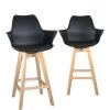Lot De 2 Chaises De Bar Scandinaves MOTA (Noir) -Vous savez quand c'est un magasin de meubles. tabouret haut 22744767