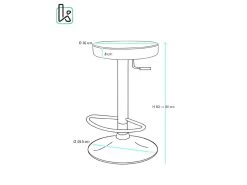 KAYELLES Lot De 2 Tabourets Bar Rond Réglable En Hauteur YO (Gris) 11 KAYELLES Lot De 2 Tabourets Bar Rond Réglable En Hauteur YO (Gris) -Vous savez quand c'est un magasin de meubles. tabouret haut 22748749
