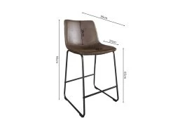Chaise De Comptoir MANCO PU Brun Foncé, Dimensions : H93 X L48 X P56 Cm, Idéal Pour Votre Cuisine/comptoir 9 Chaise De Comptoir MANCO PU Brun Foncé, Dimensions : H93 X L48 X P56 Cm, Idéal Pour Votre Cuisine/comptoir -Vous savez quand c'est un magasin de meubles. tabouret haut 22804139