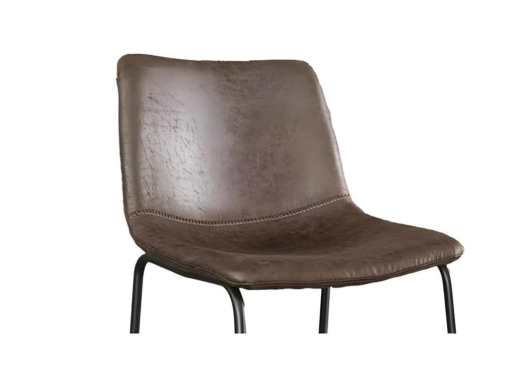 Chaise De Comptoir MANCO PU Brun Foncé, Dimensions : H93 X L48 X P56 Cm, Idéal Pour Votre Cuisine/comptoir 7 Chaise De Comptoir MANCO PU Brun Foncé, Dimensions : H93 X L48 X P56 Cm, Idéal Pour Votre Cuisine/comptoir – Image 5