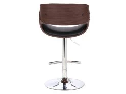 Lot De 2 Tabourets De Bar JELSA - Simili Et Métal Chromé - Noyer Et Noir -Vous savez quand c'est un magasin de meubles. tabouret 350523
