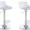 Lot De 2 Tabourets De Bar ALBEDO - Polypropylène Et Tissu - Bicolore - Blanc Et Gris -Vous savez quand c'est un magasin de meubles. tabouret 350913