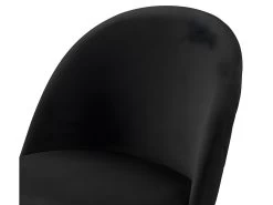 Lot De 2 Tabourets De Bar - Velours Et Métal Doré - Noir - MELBOURNE -Vous savez quand c'est un magasin de meubles. tabouret 452501